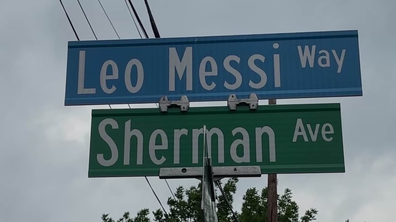 Lionel Messi tiene ya una calle con su nombre en Nueva Jersey