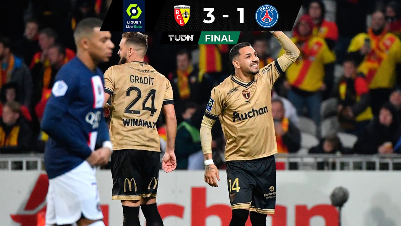 En Lens derrota al Paris Saint-Germain y se le pone a cuatro puntos en la Ligue 1