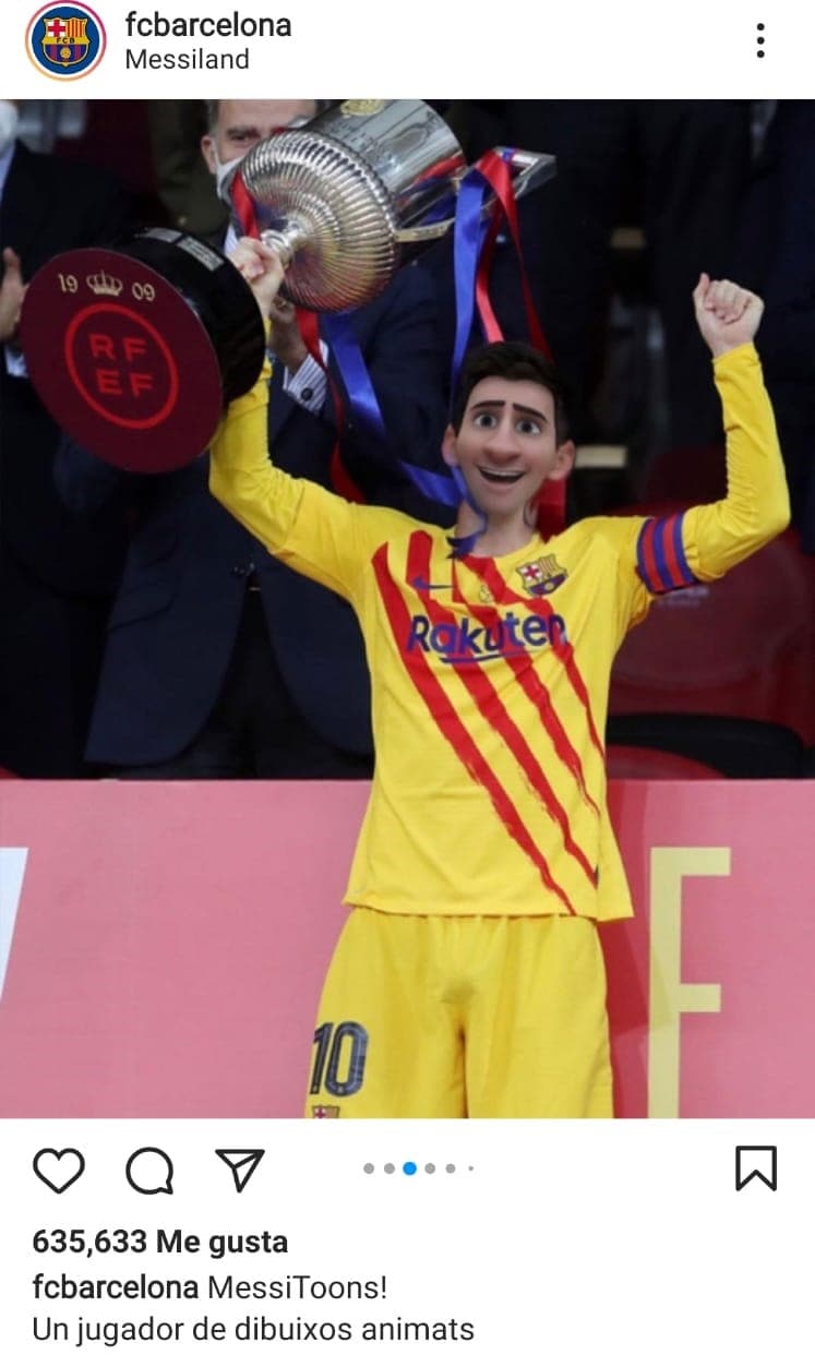 El FC Barcelona le rindió homenaje al número 10 con una serie de ilustraciones.