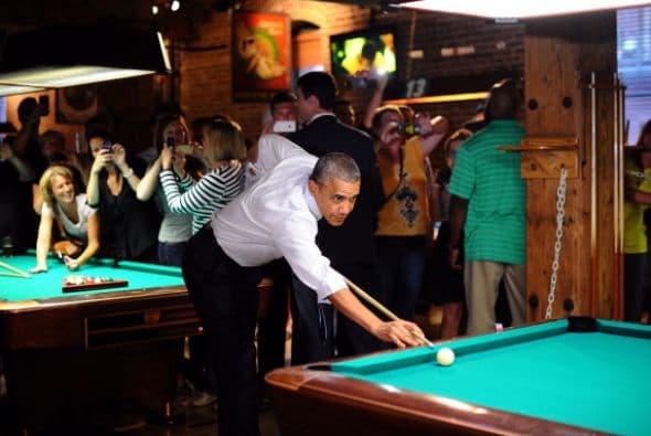 Aquí algunas imágenes de sus habilidades con el taco.