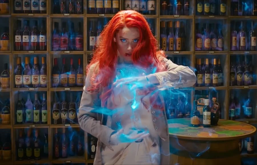 Amber Heard como Mera en 'Aquaman'