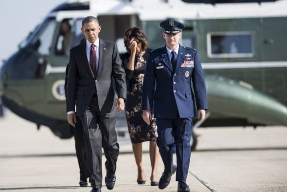 El presidente y la primera dama están en Texas este miércoles para una ceremonia tras la balacera de Fort Hood, así como dos eventos de recaudación en Houston y Austin.