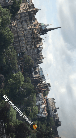 Así son las vistas espectaculares con las que amaneció Karla y su familia en sus primeros días de vacaciones.