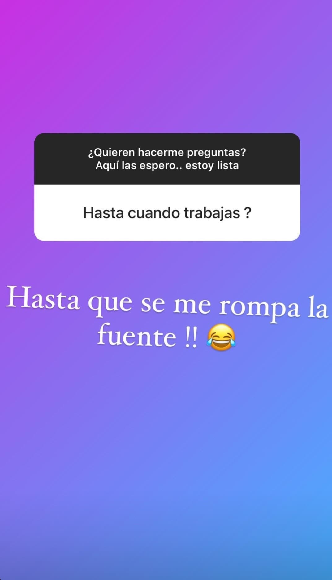 Fran siempre se ha destacado por su responsabilidad y constancia, por lo que no es extraño que aún siga trabajando en Despierta América cuando está a poquito de tener a Gennaro.