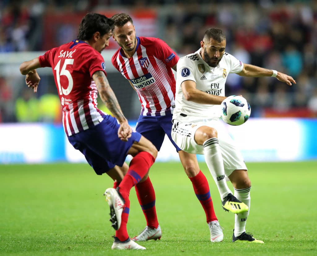 Por su parte, el francés Karim Benzema también buscaba espacios para ser protagonista en esta Supercopa. Nunca había marcado en este certamen en los partidos previamente disputados.
