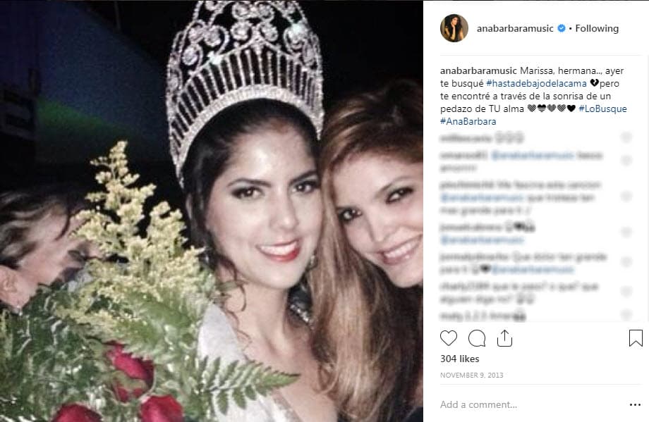 En uno de esos mensajes de años anteriores, Ana Bárbara ha presumido a la hija de Marissa, quien en 2016 ganó un concurso de belleza al igual que su famosa tía.