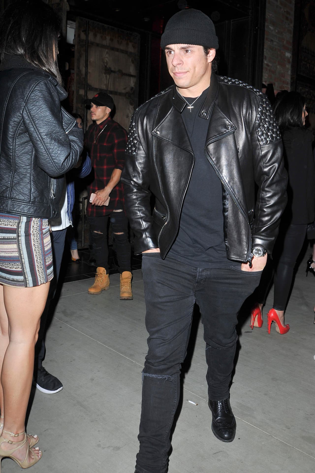 Tanto Casper como Prince iban coordinaditos, con atuendos en negro.