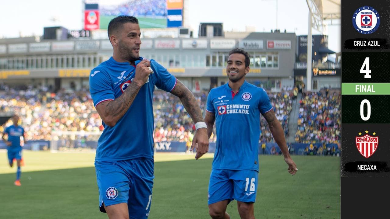 Cruz Azul goleó al Necaxa y se quedó con el título de la Supercopa MX

