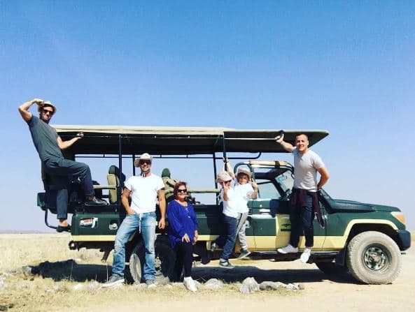 Hace poco se fueron de safari. ¡En familia!