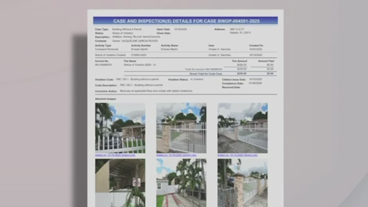 Alcaldesa de Hialeah es multada por construcciones en su vivienda sin los permisos requeridos