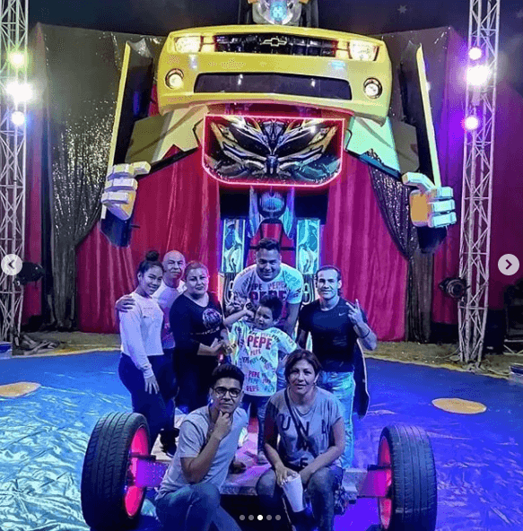 El niño la pasó muy bien en compañía de toda su familia.