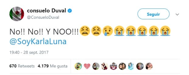 La conductora y comediante escribió un comentario donde se negaba a creer la triste partida de su amiga.