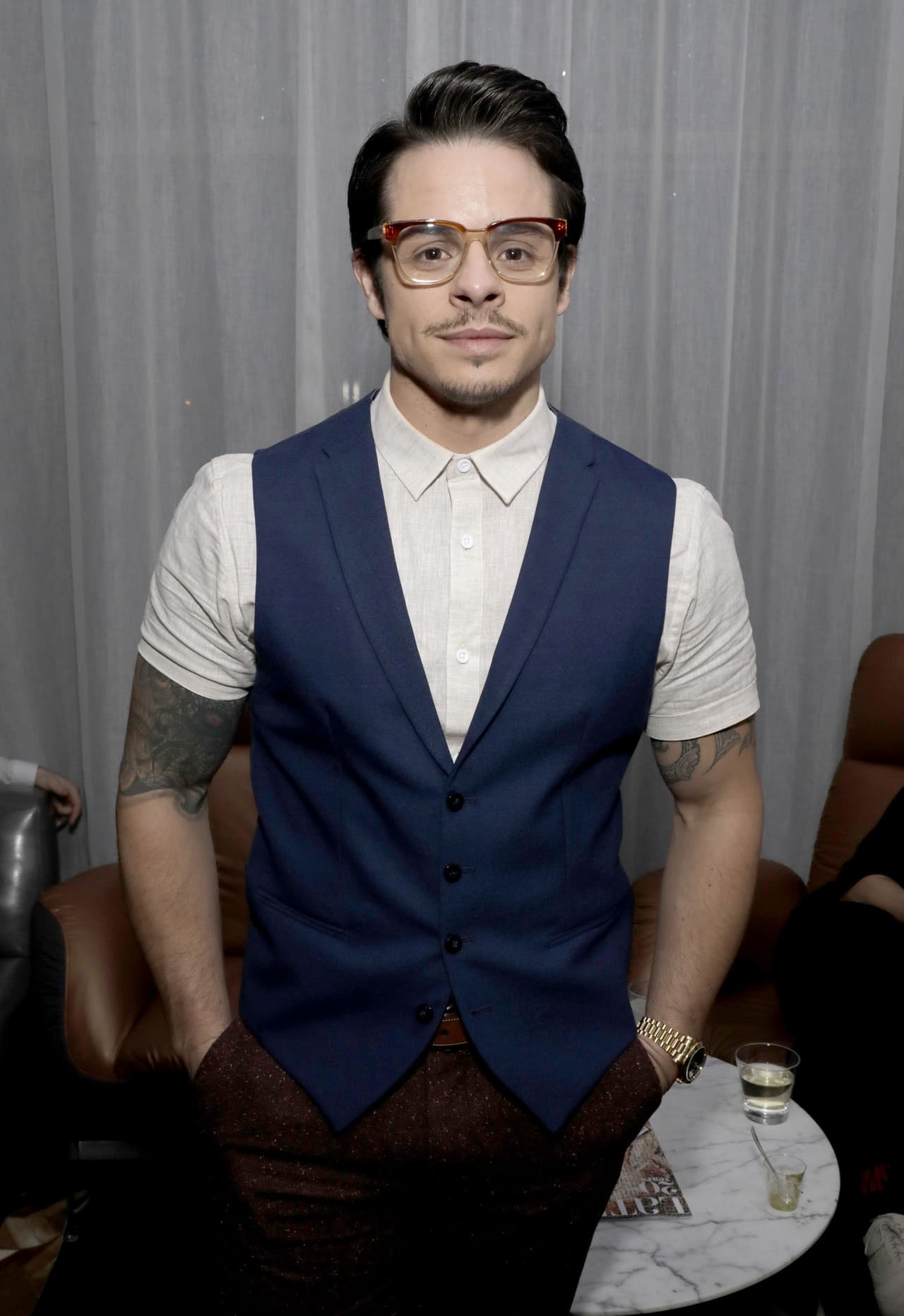 También estaba muy serio en un evento a inicios de noviembre.