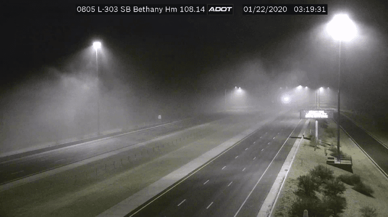 Estamos viendo una densa niebla en partes del valle. Tenga en cuenta la poca visibilidad y conduzca con cuidado.
<br>