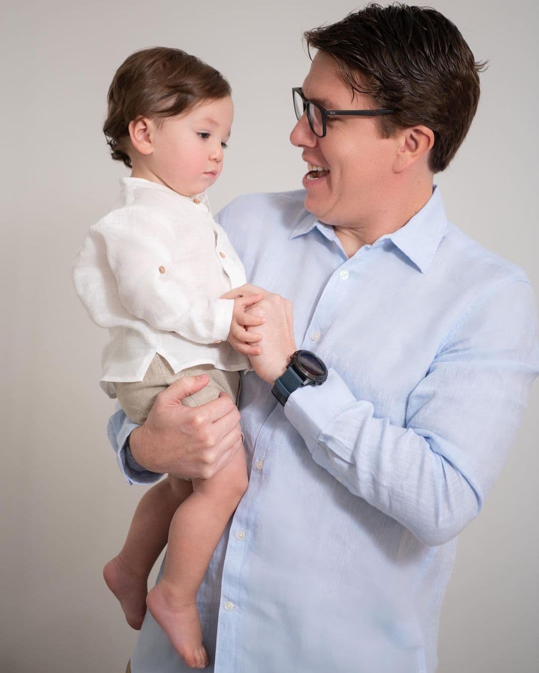 Con esta fotografía, Andrea Chediak agradeció y felicitó a su esposo.