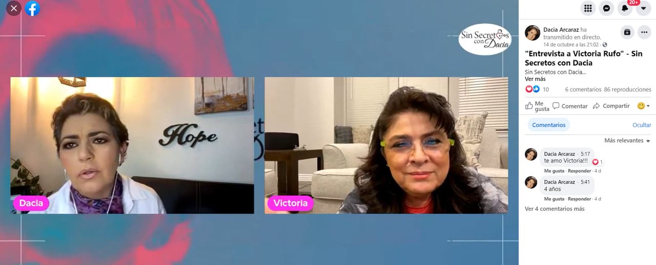 Este padecimiento ha perdurado en la familia de la actriz: "Todas hemos tenido endometriosis", contó en la plática virtual que tuvo con la actriz 
<a href="https://www.facebook.com/114088827062262/videos/208391244723553" target="_blank">Dacia Arcaraz en Facebook</a>. 
<br>