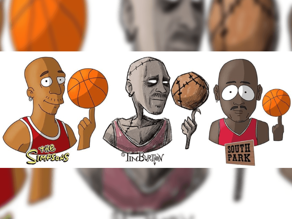 DinoTomic es un artista gráfico que dibuja diferentes personajes imaginando cómo se verían en diferentes series y caricaturas, esta vez ilustró a Michael Jordan, Scottie Pippen y Dennis Rodman, ex estrellas de Chicago Bulls.
