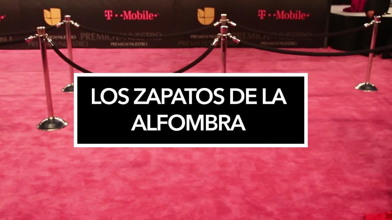 Los zapatos de la alfombra de Premio Lo Nuestro 