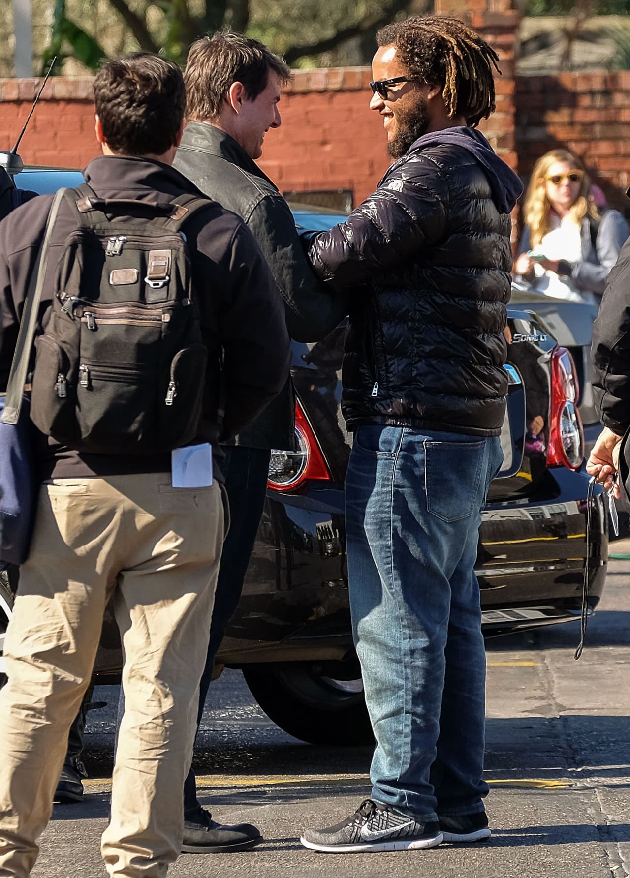 Seguramente Connor extrañaba a su papá, por eso no se aguantó las ganas de ir a verlo.