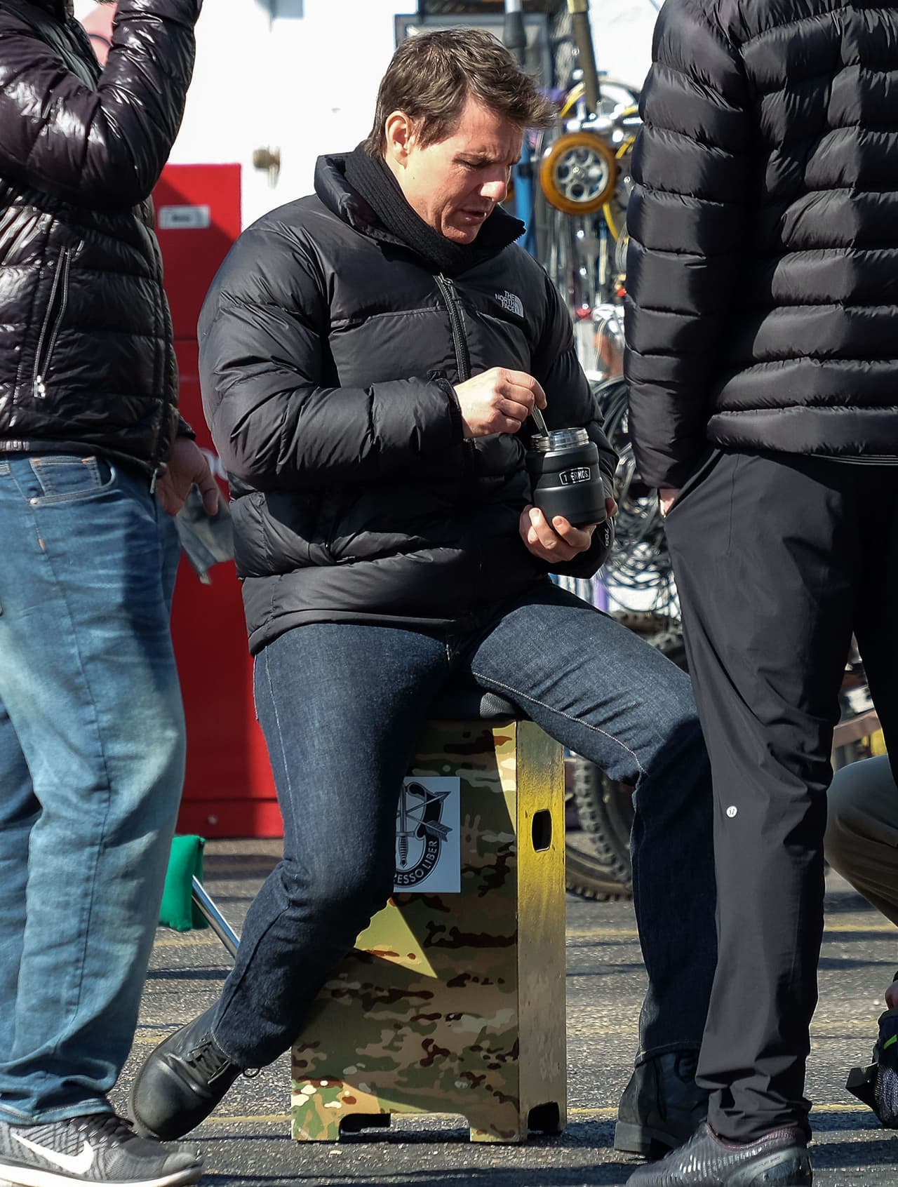 Pero durante un 'break' alguien se le acercaba.