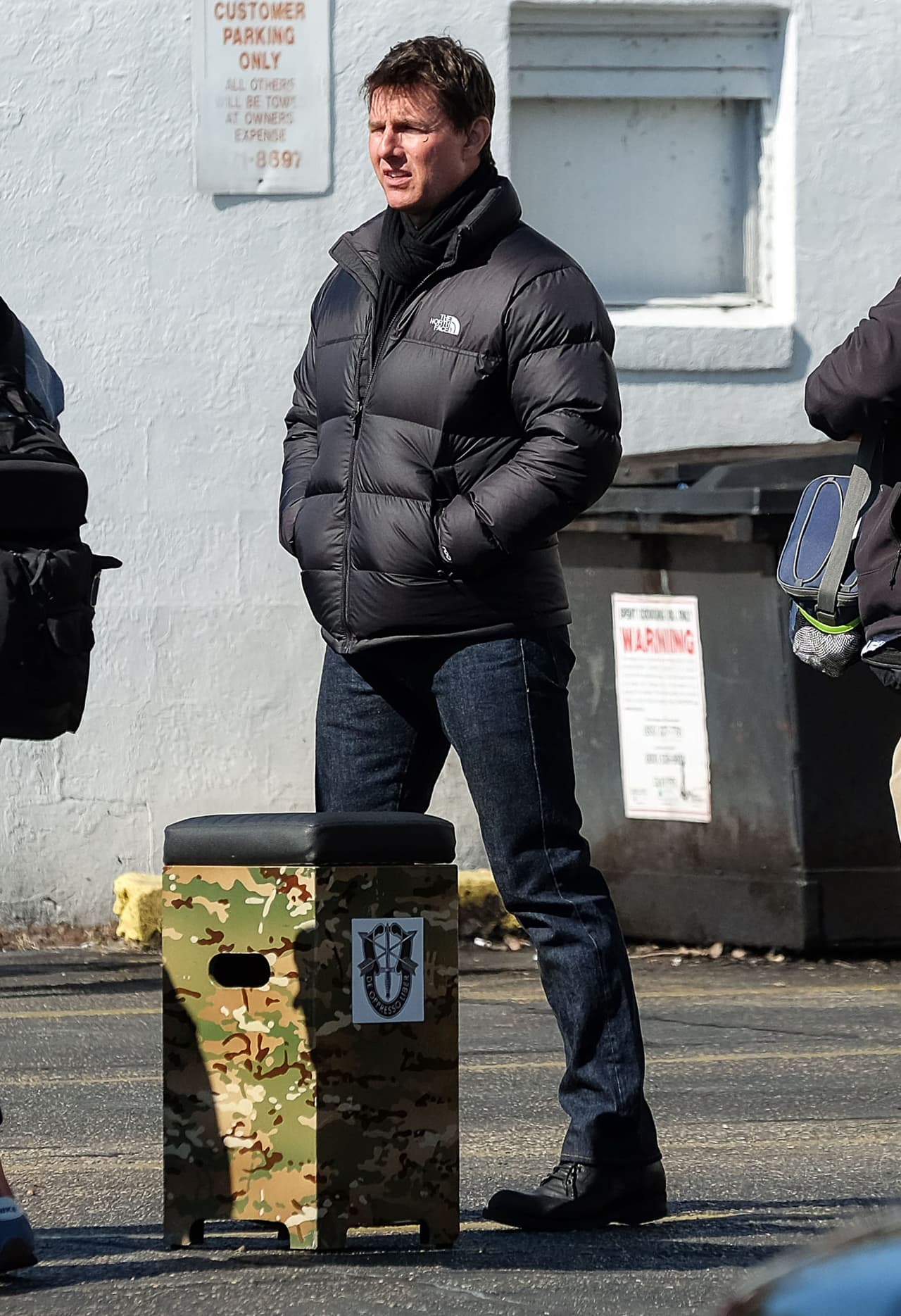 El estaba muy concentrado en sus escenas...