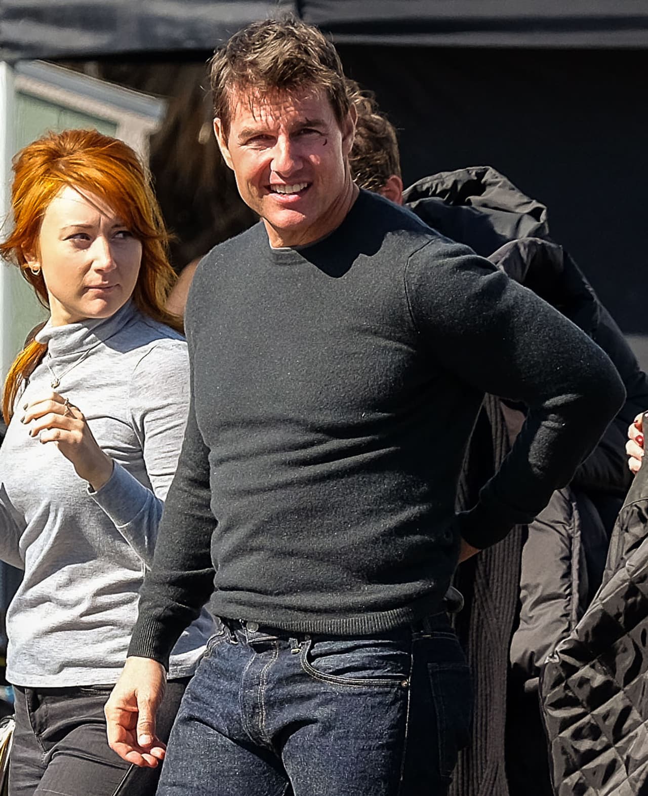 Aunque Cruise no quería que el encuentro terminara, tuvo que regresar a trabajar.