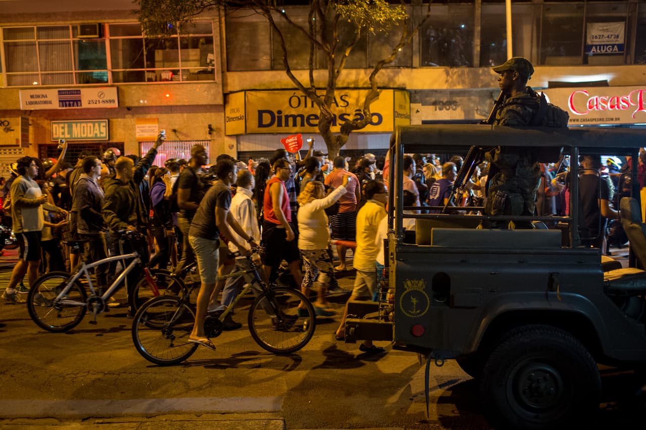 El ejercito se desplegó para evitar contratiempos.