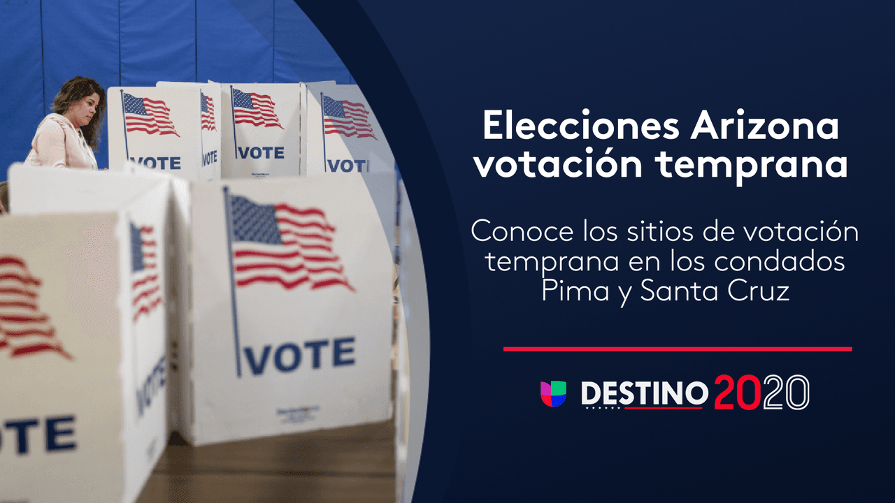 Estos son los sitios donde puedes votar temprano si vives en el condado de Pima o Santa Cruz