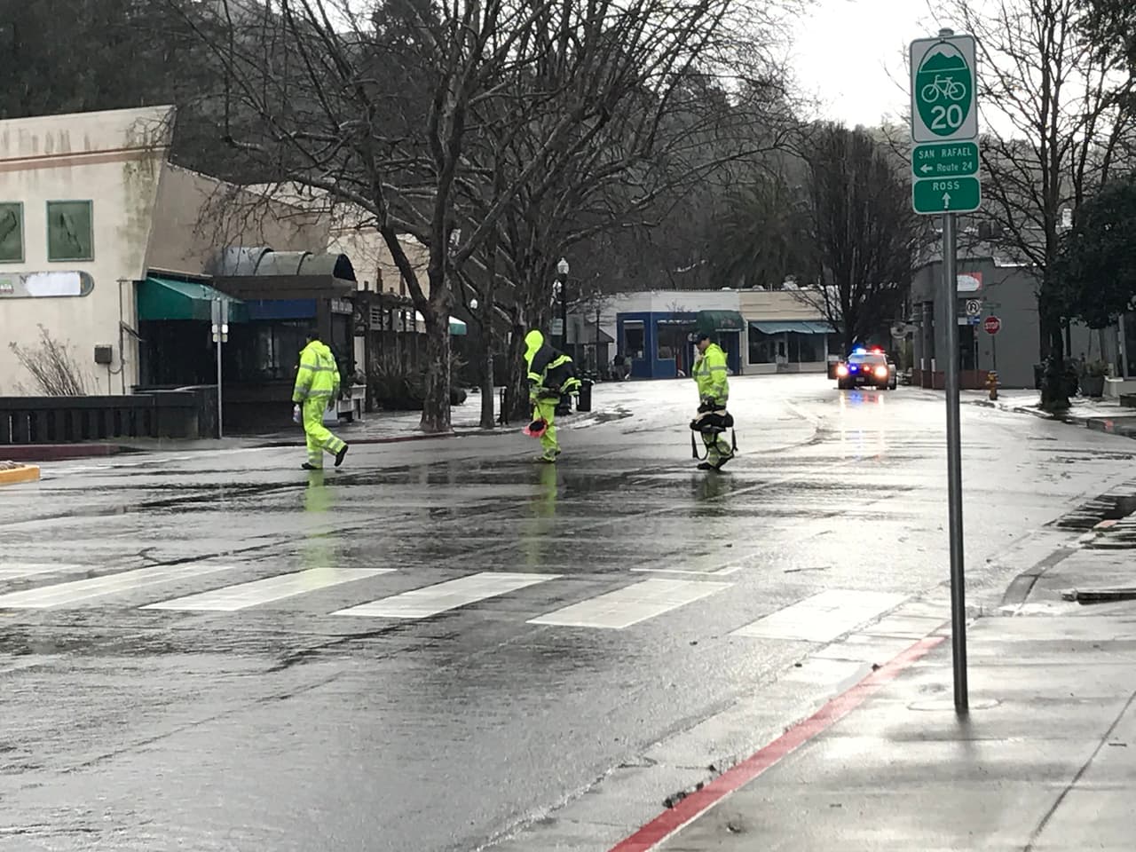 La cuenta oficial del archivo de la historia y cultura del condado Marin publicaron esta foto sobre las condiciones en el área.