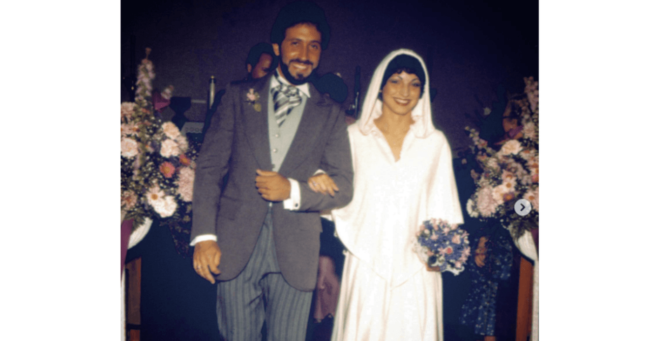 Gloria y Emilio Estefa en su boda