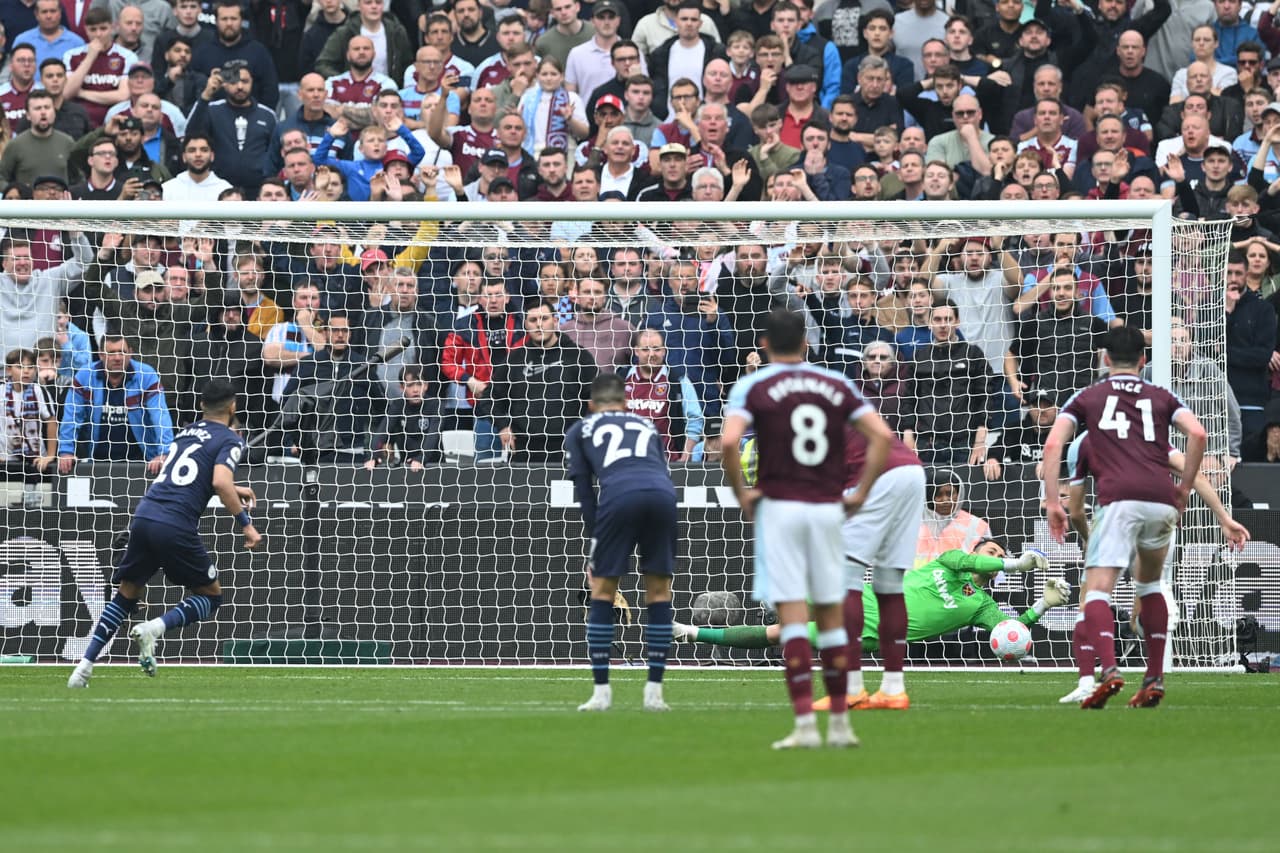 Resultados de la Jornada 37 de la Premier League: West Ham 2-2 Manchester City, Tottenham 1-0 Burnley, Watford 1-5 Leicester City, Wolves 1-1 Norwich, Leed United 1-1 Brighton, Aston Villa 1-1 Crystal Palace.