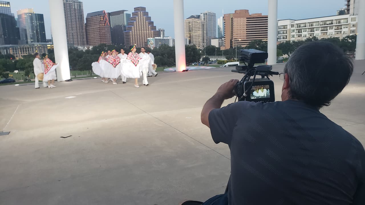 Así se vio la transmisión detrás de las cámaras.