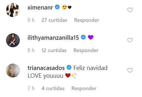 Ximena Navarrete, Ilithya Manzanilla y Triana Casados se sumaron a la ola de felicitaciones.