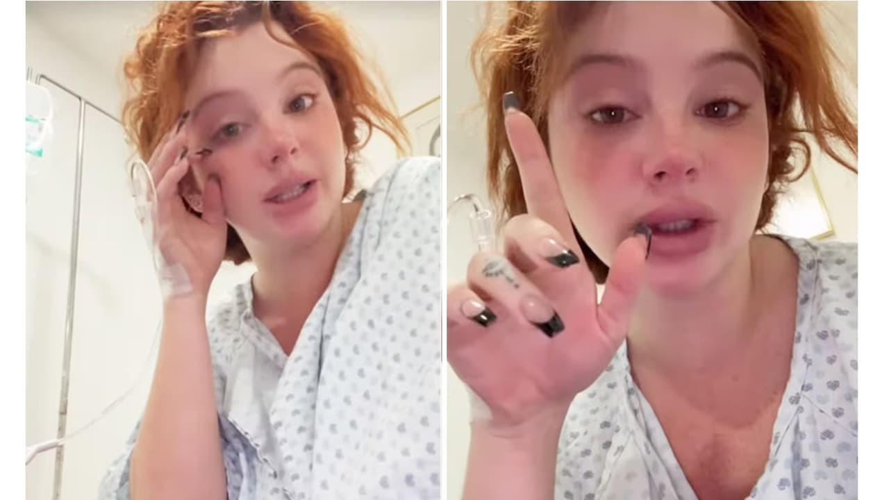 La actriz sufrió un cuadro grande de deshidratación.