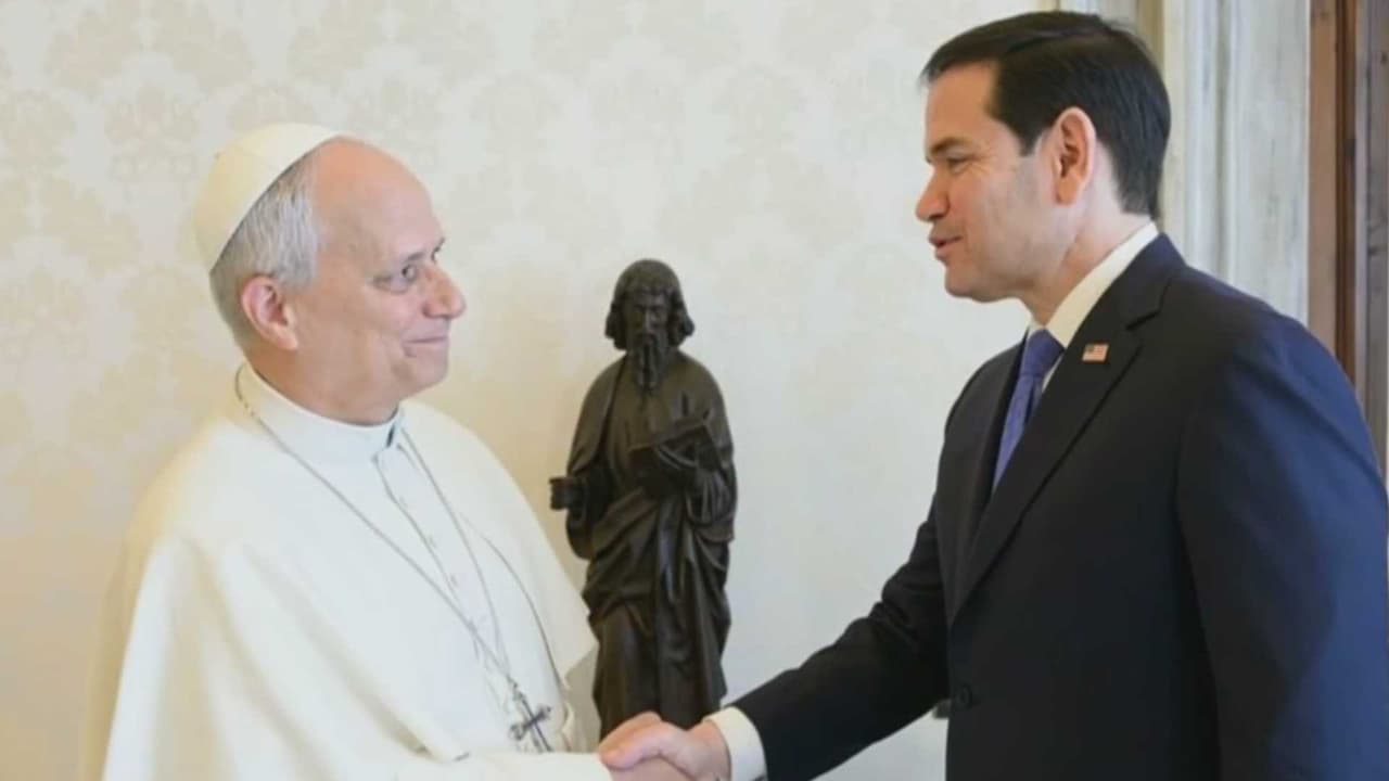 Marco Rubio busca reducir tensiones con el papa León XIV y EEUU en visita al Vaticano