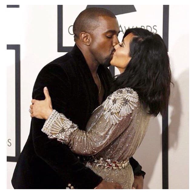 Las fotos más románticas de Kim y Kanye en Instagram.