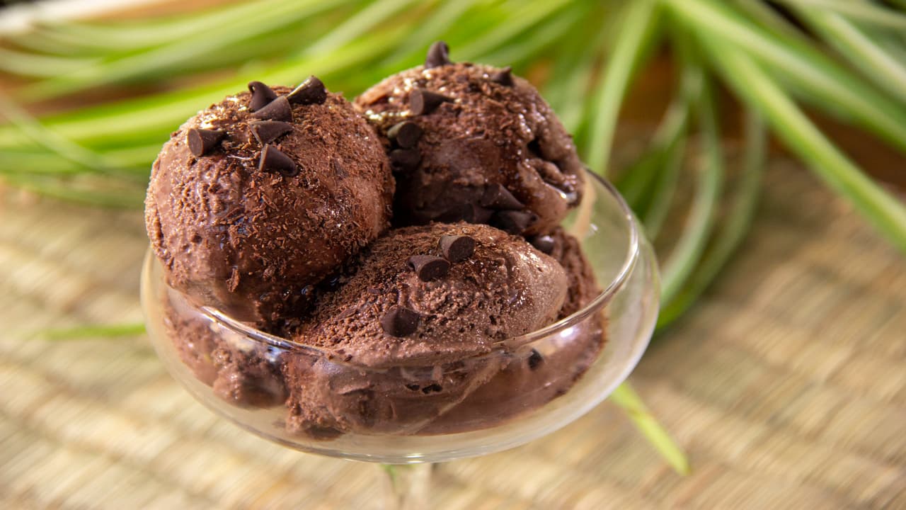 Helado de chocolate sin máquina