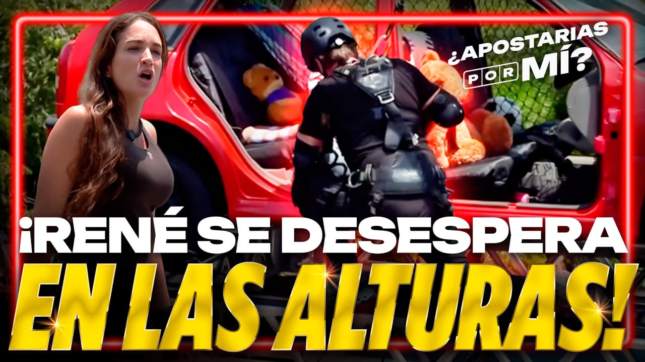 René se atora a más de 15 metros de altura en el desafío extra de la semana