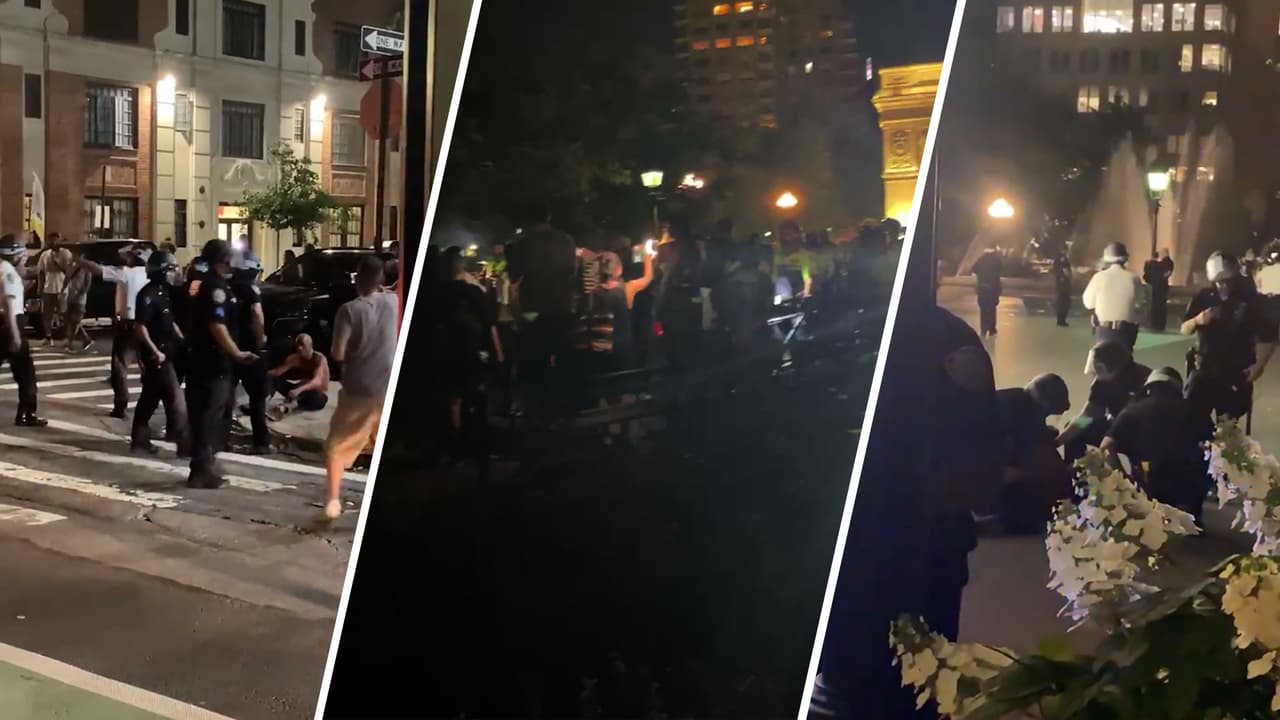 22 personas detenidas por violar el nuevo toque de queda en Washington Square Park