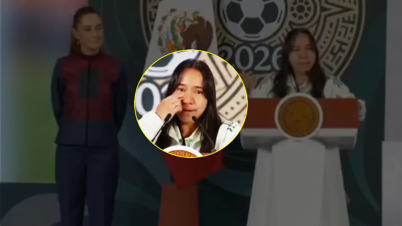 Mundial 2026: Charlyn Corral llora en la mañanera de Claudia Sheinbaum