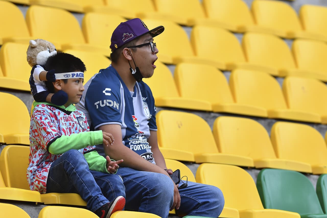 Aunque hubo poca afición en el Hidalgo, el apoyo para los Tuzos no faltó.