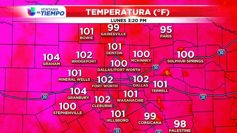 ¡Índice de calor está en 111F en Dallas!