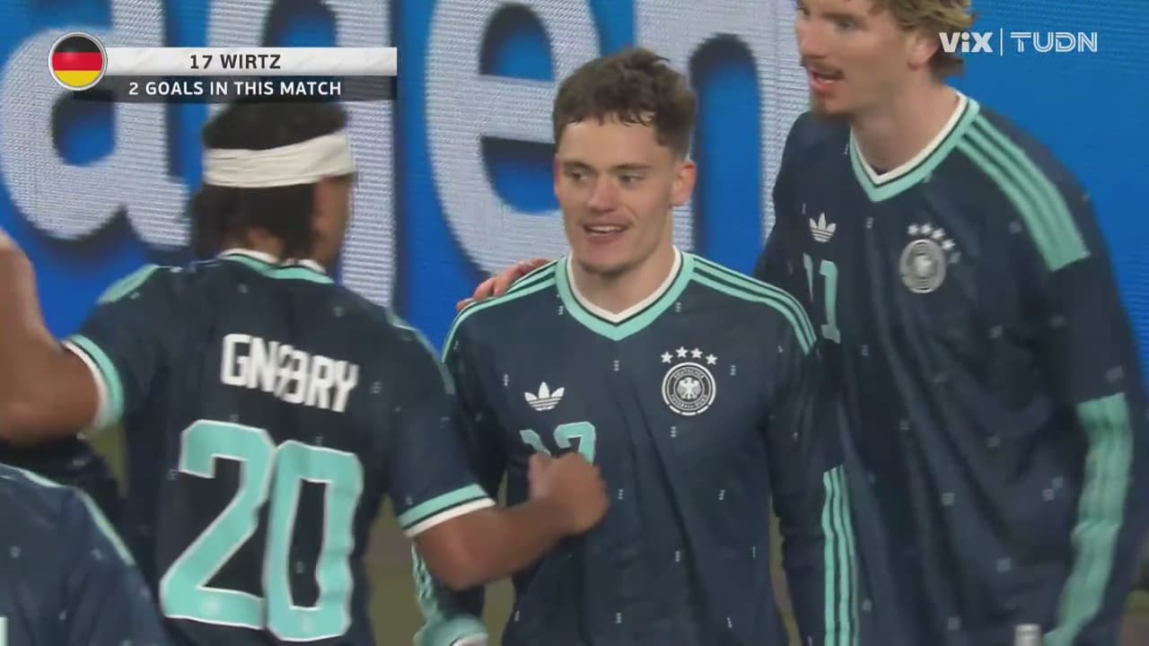 ¡Doblete de Wirtz! Otro gran gol de Florian para el 4-3 de Alemania