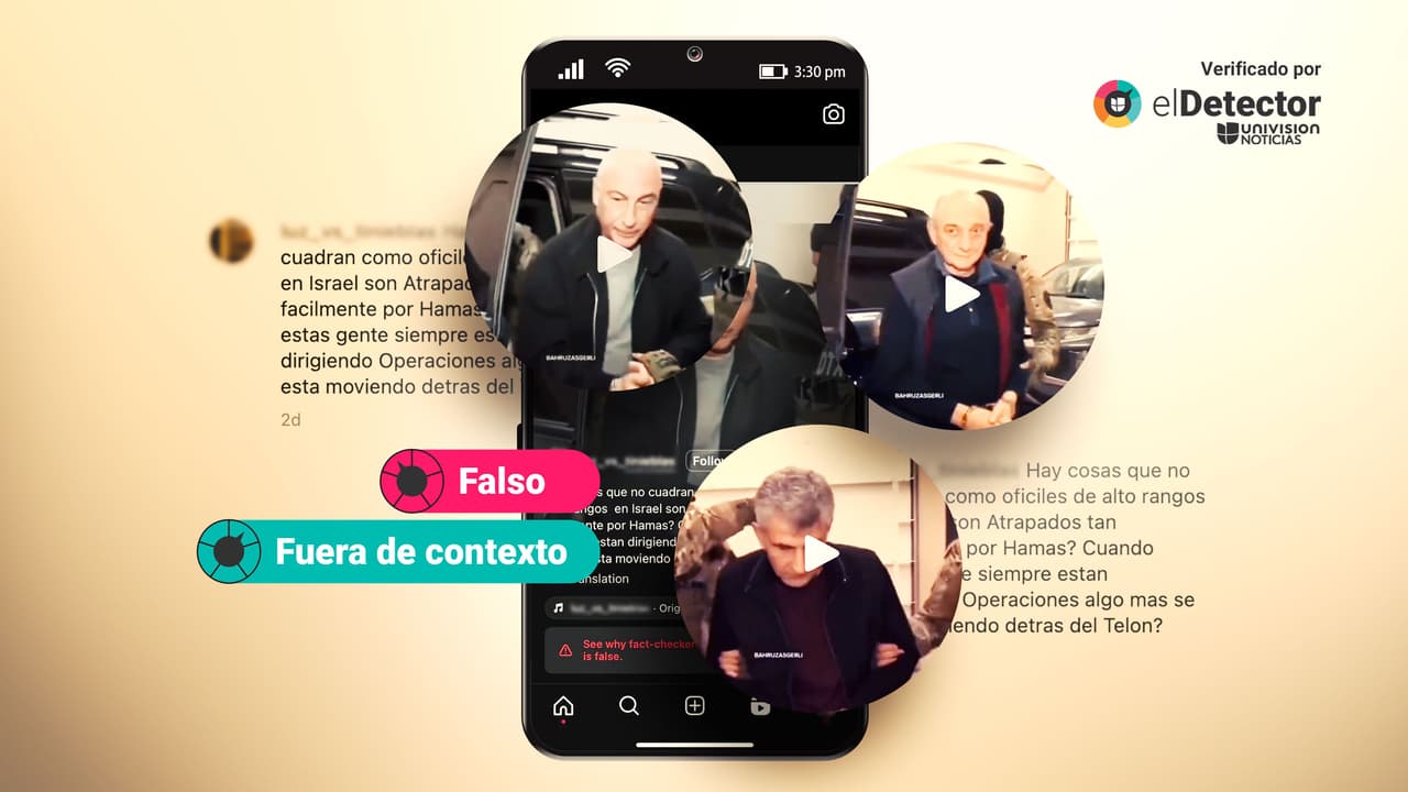 Ese video no muestra la detención de militares de alto rango de Israel atrapados por Hamas