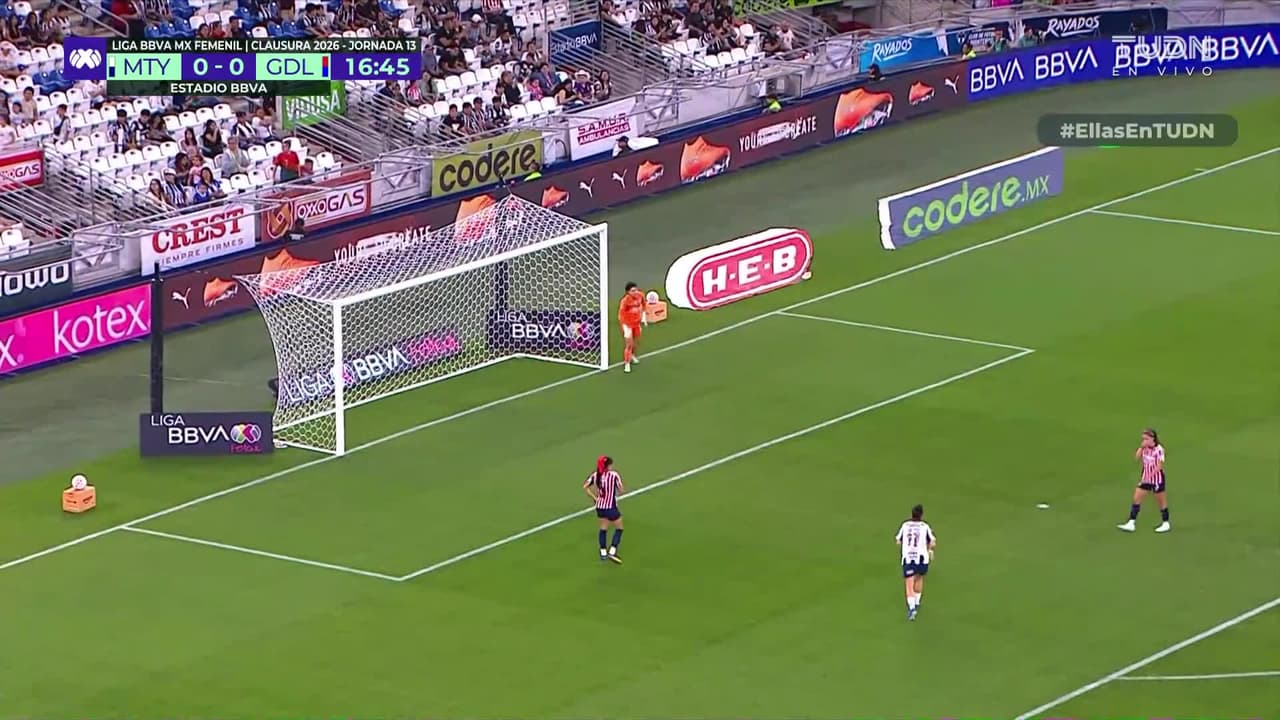 ¡Rayadas quiere el primero! Disparo de Seoposenwe