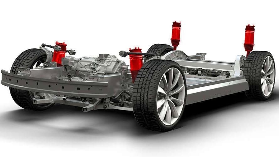 <h3 class="cms-h3-H3">Suspensión Adaptable</h3>
<br>Según el fundador de Tesla, su camioneta pickup contará como equipo estándar con un sistema de suspensión ajustable dinámicamente para mejor control de la carga, similar al que Ram ofrece como opción.