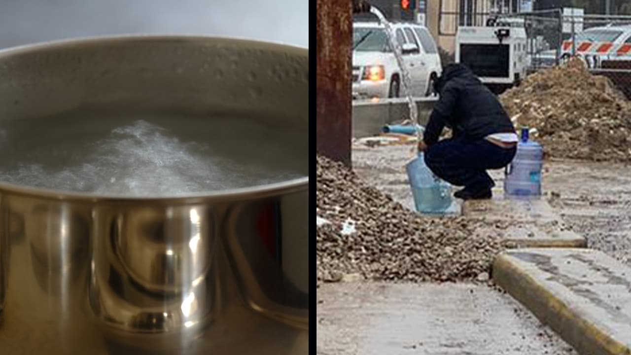 Residentes del área de Houston han salido a las calles para buscar el vital líquido