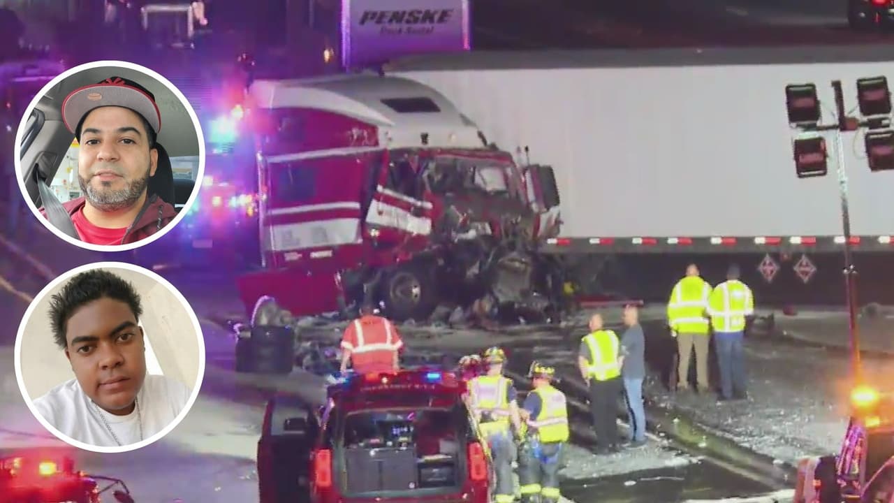 Identifican a hispanos que fallecieron en accidente de tráiler en la I-80 en Nueva Jersey
