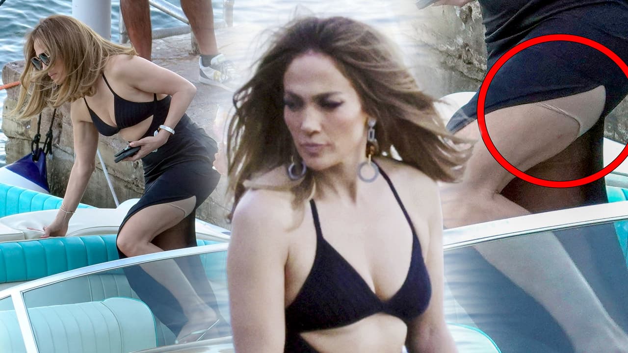JLo sufre nuevo desliz con su ropa: deja ver la faja en plena sesión de fotos en Capri 