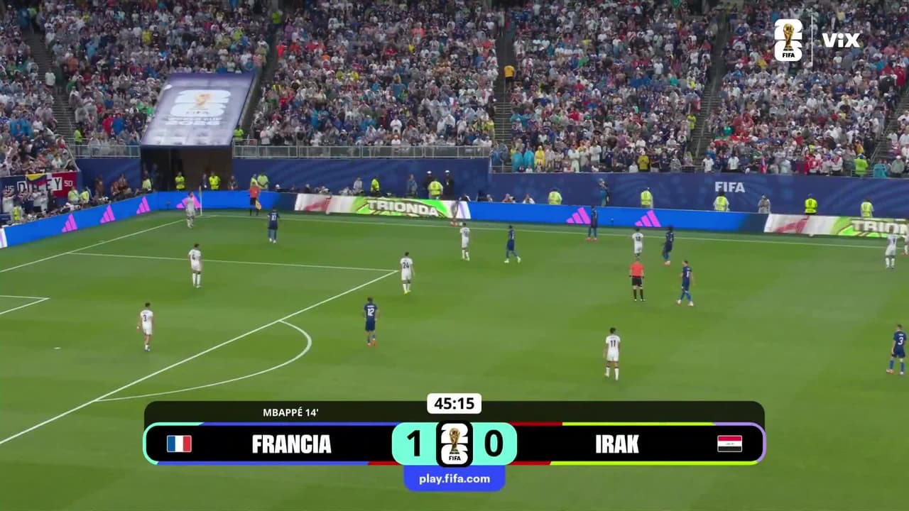 ¡Se reanuda el partido! Les Bleus y los Leones de Mesopotamia ya juegan el segundo tiempo